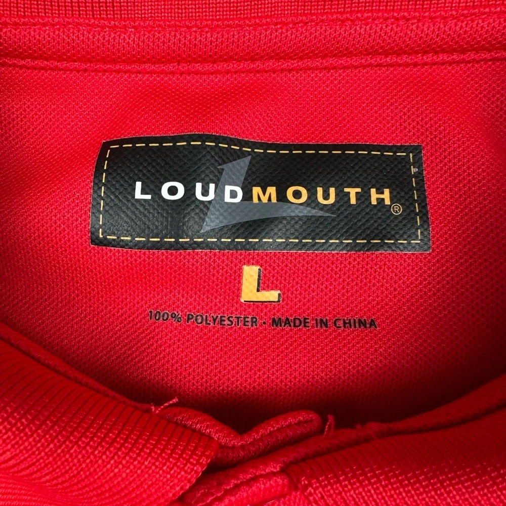 LOT OF 3 Loudmouth Polo Shirts Mens L Short Sleeve Golf Athletic Preppy Casual - Picture 3 of 16